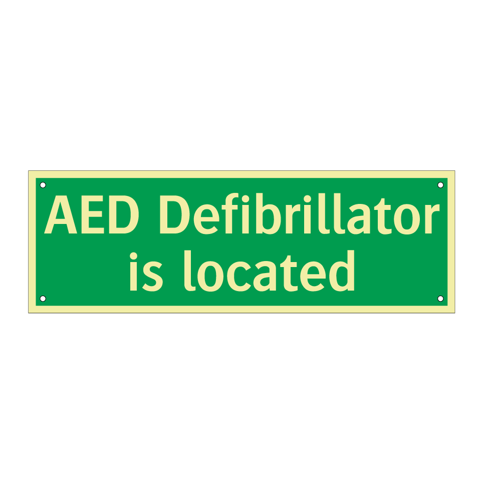 AED Defibrillator is located