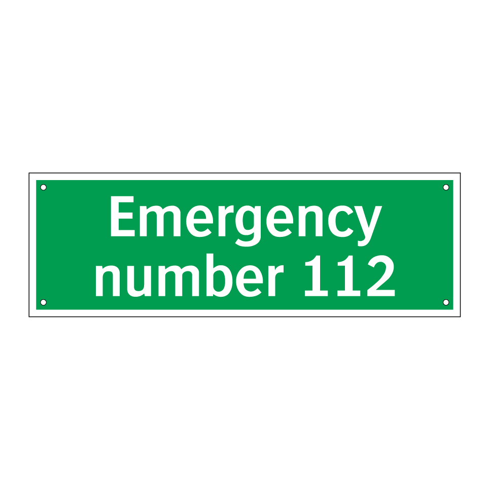 Emergency number 112