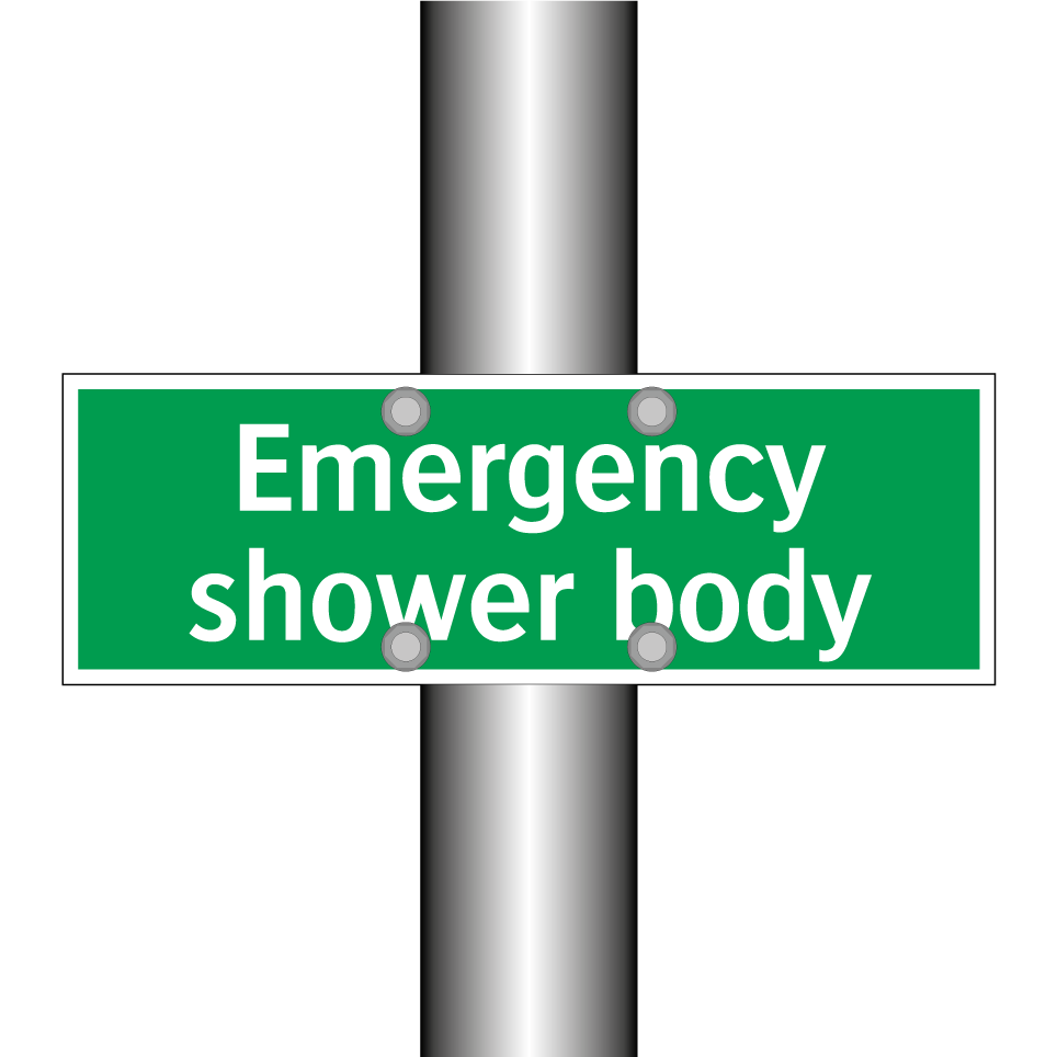 Emergency shower body