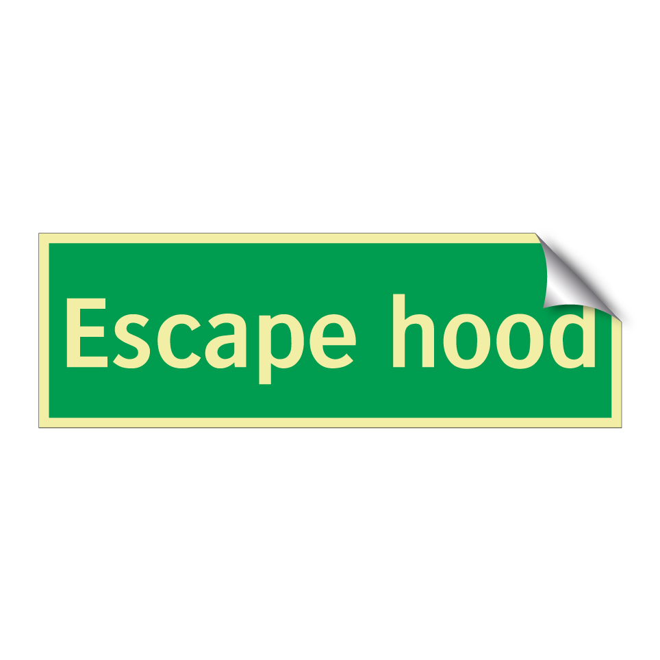 Escape hood