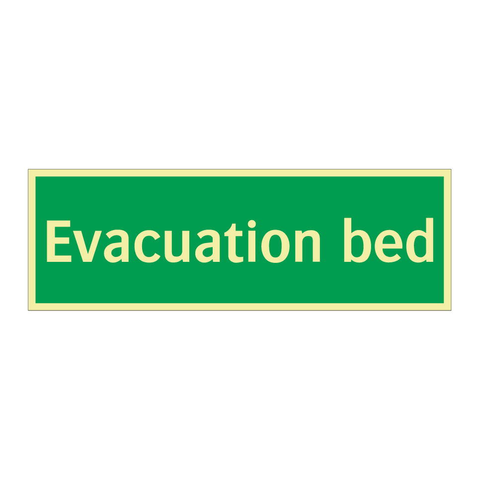 Evacuation bed