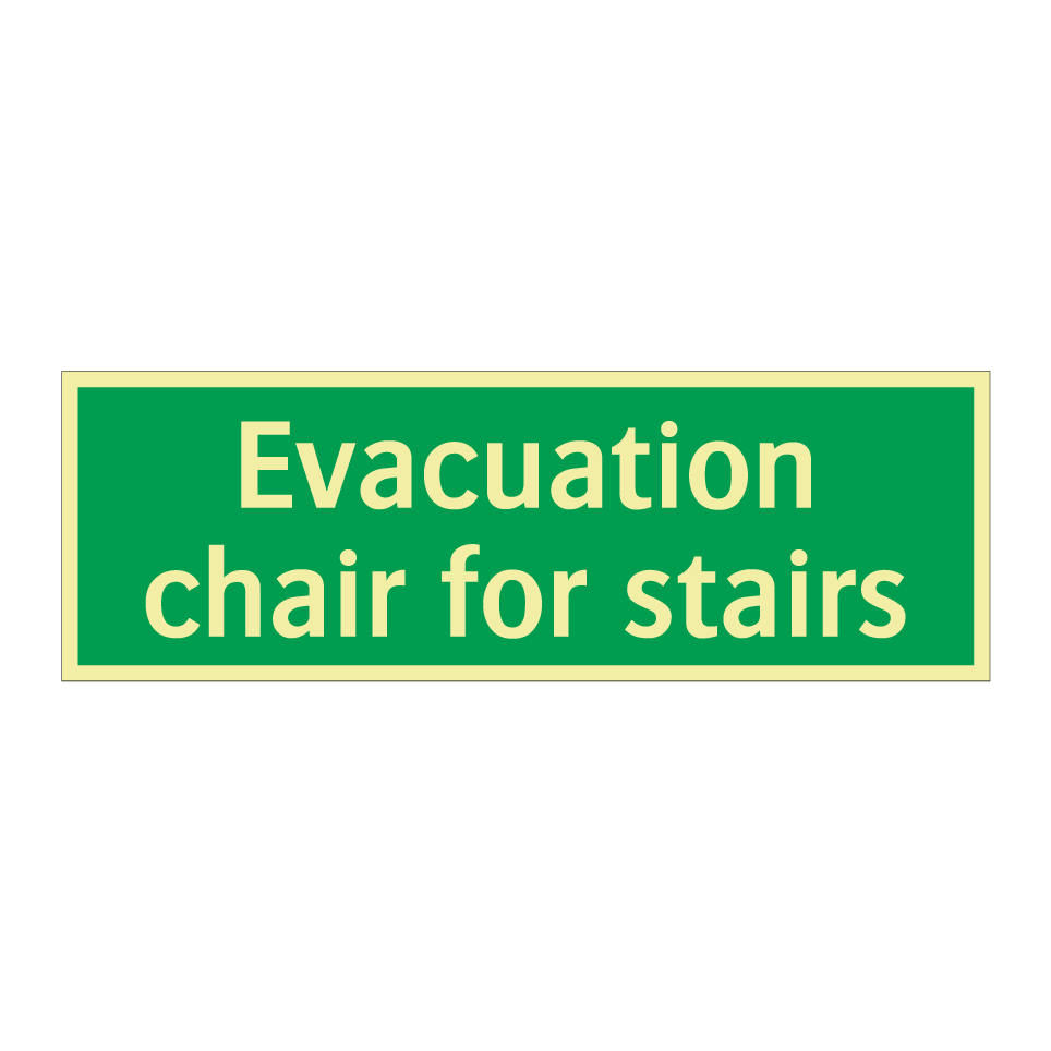 Evacuation chair for stairs
