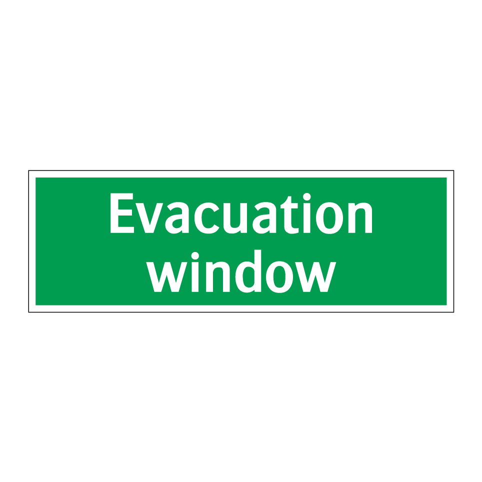 Evacuation window