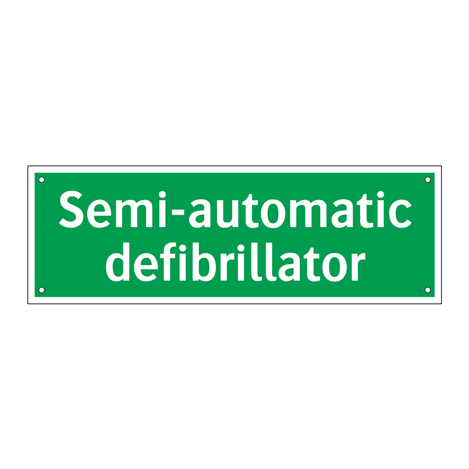Semi-automatic defibrillator