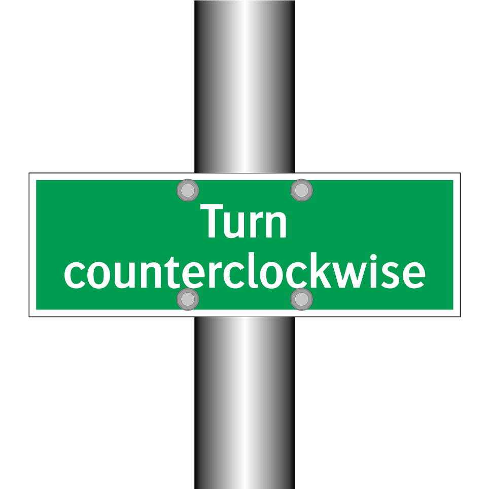 Turn counterclockwise
