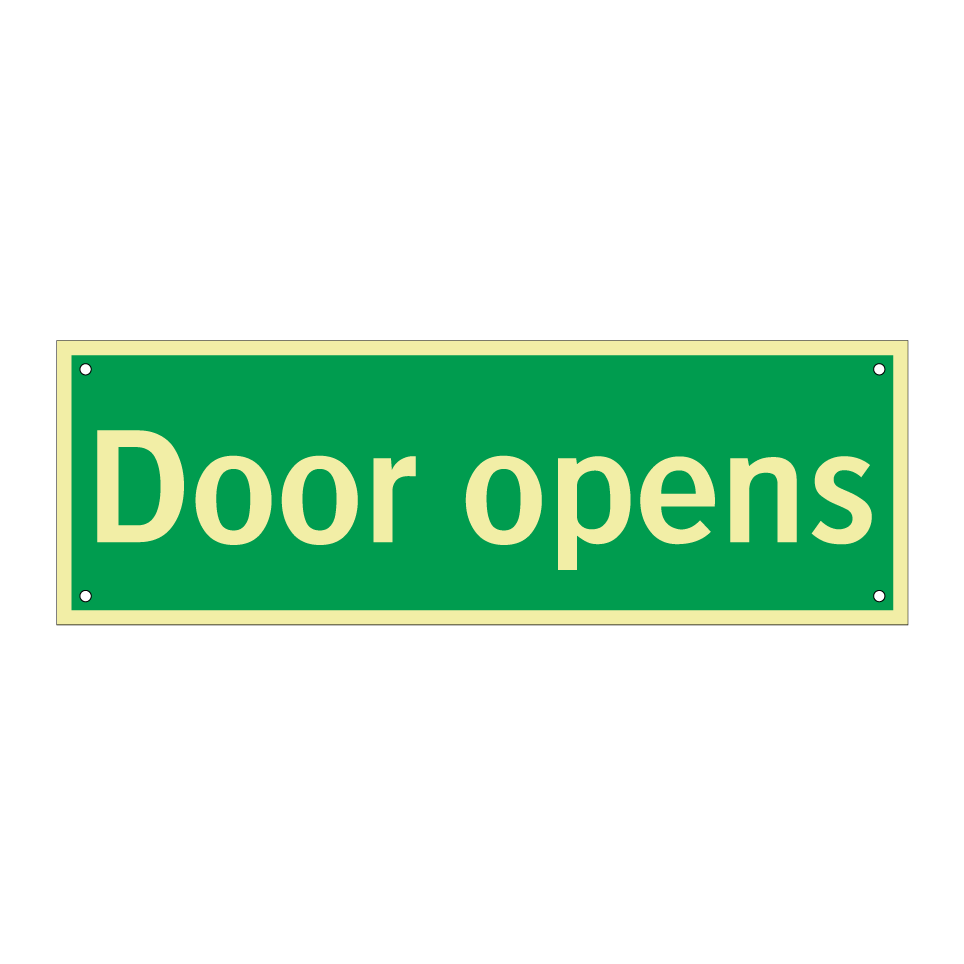 Door opens