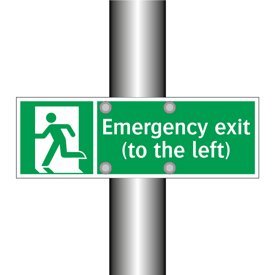 Emergency exit (to the left)