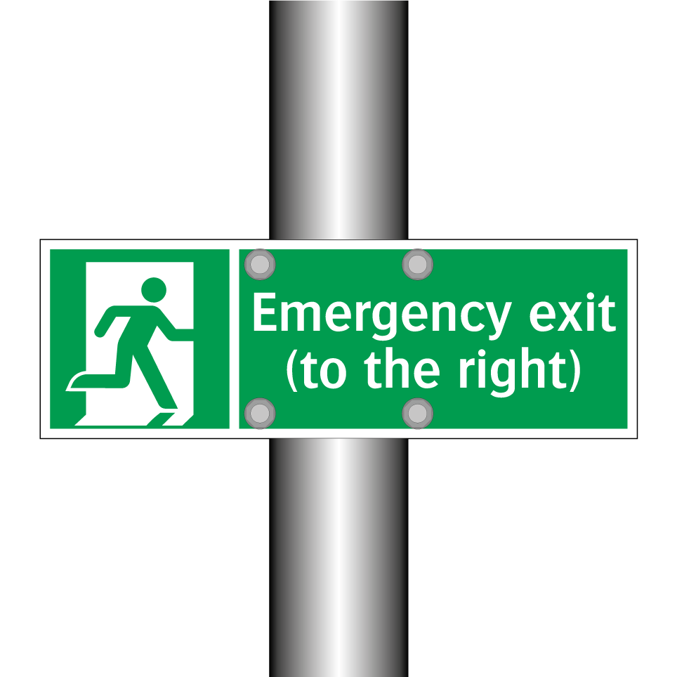 Emergency exit (to the right)