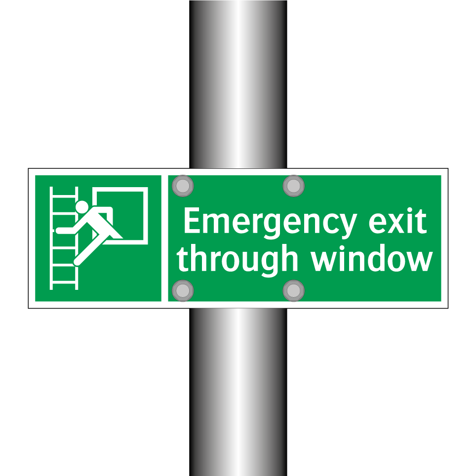 Emergency exit through window