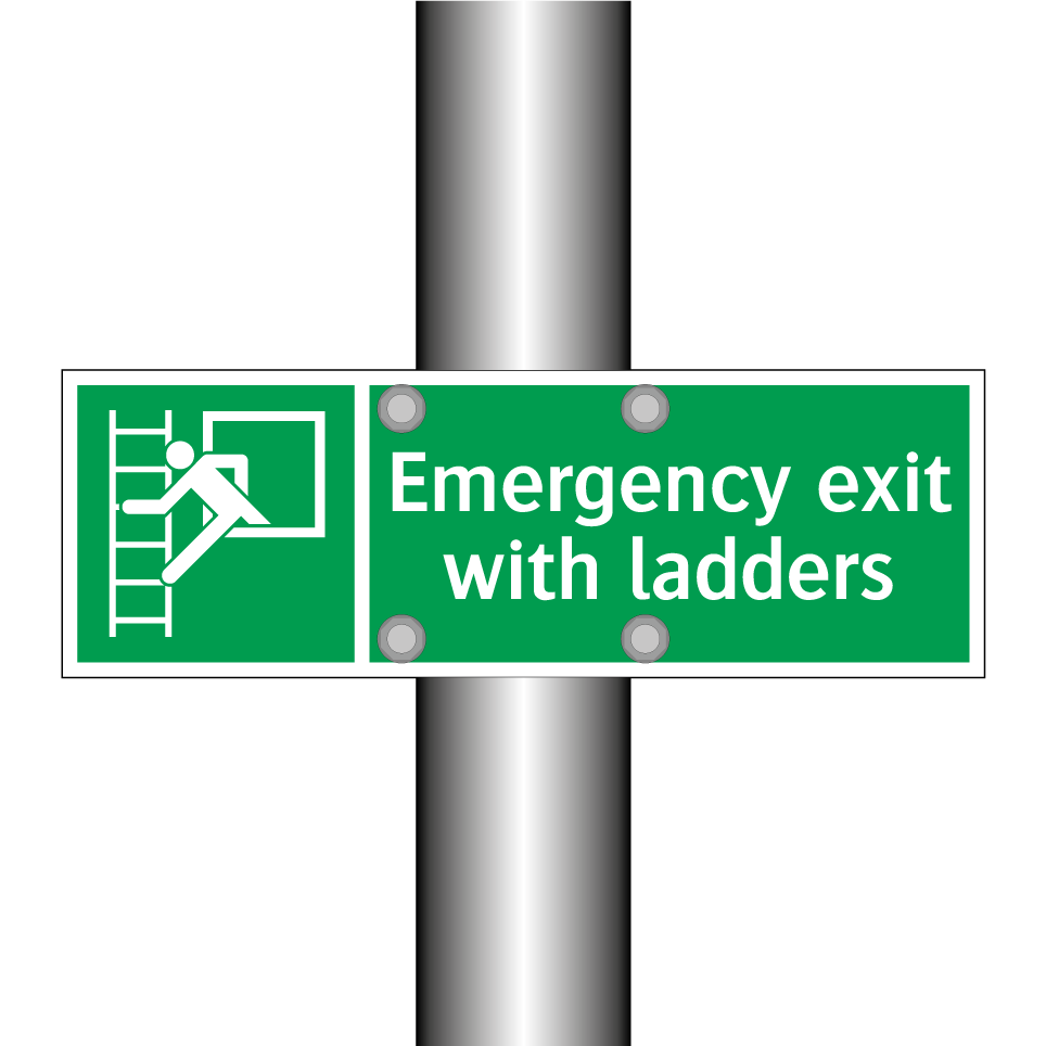 Emergency exit with ladders