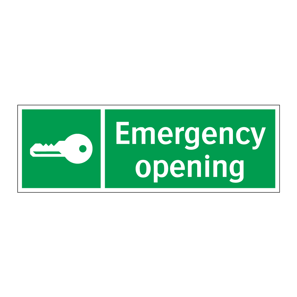 Emergency opening