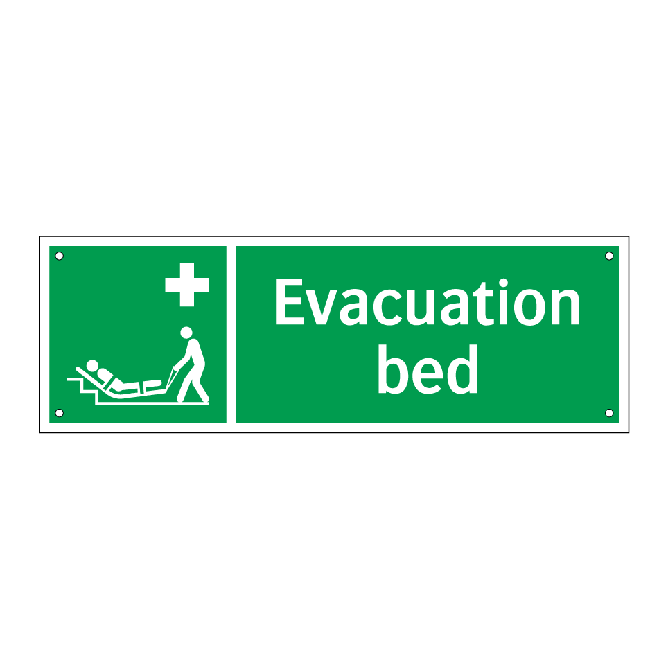 Evacuation bed