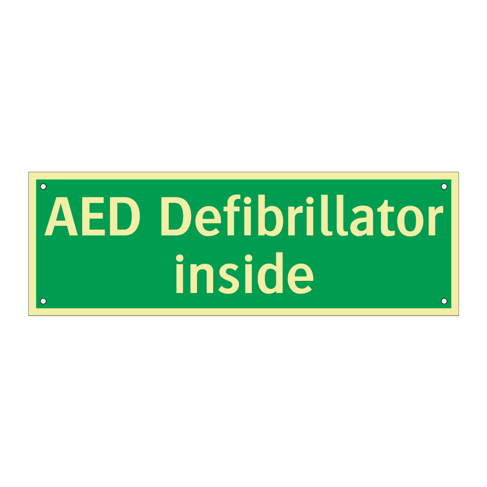 AED Defibrillator inside