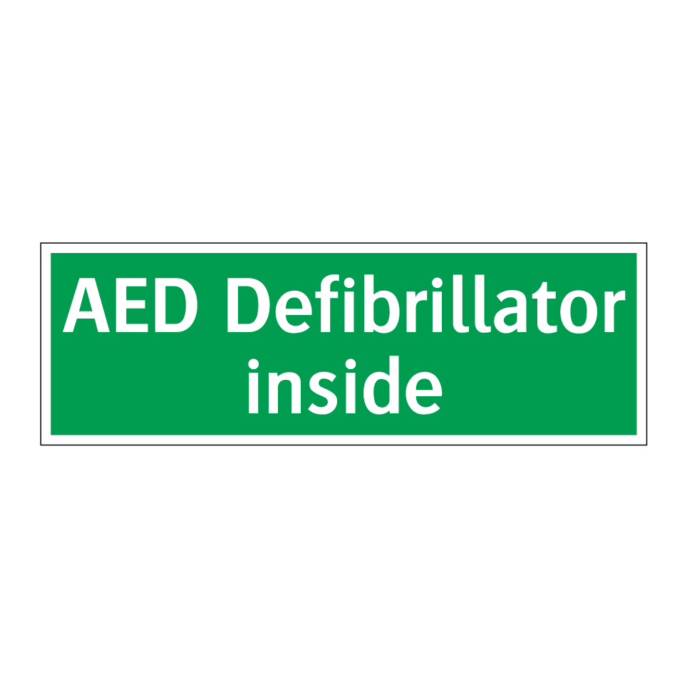 AED Defibrillator inside