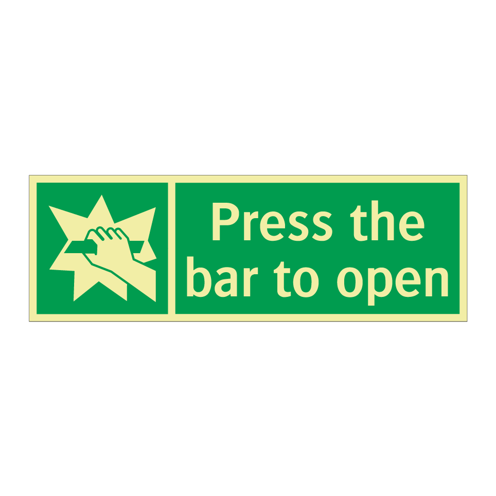 Press the bar to open