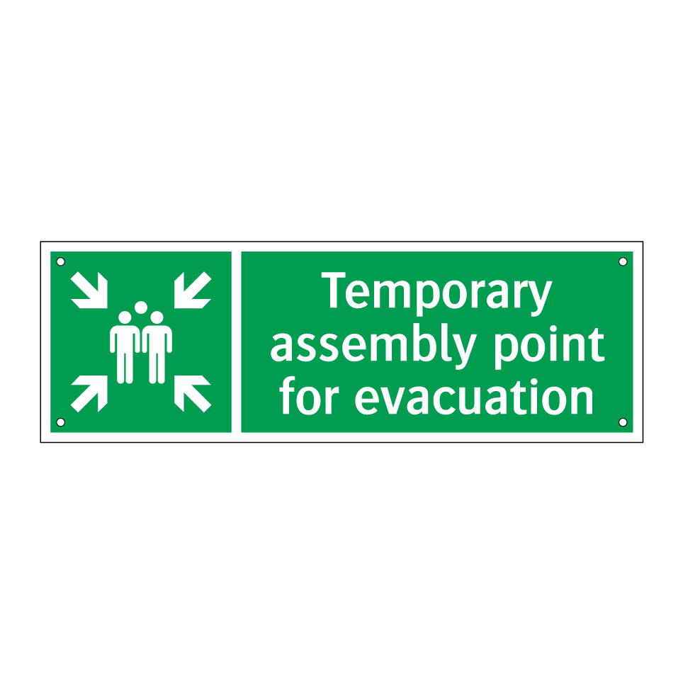 Temporary assembly point for evacuation