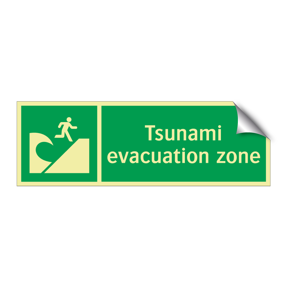 Tsunami evacuation zone