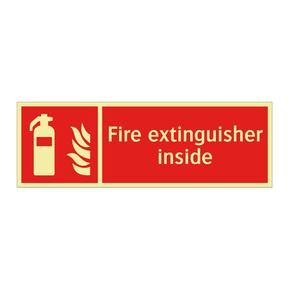 Fire extinguisher inside