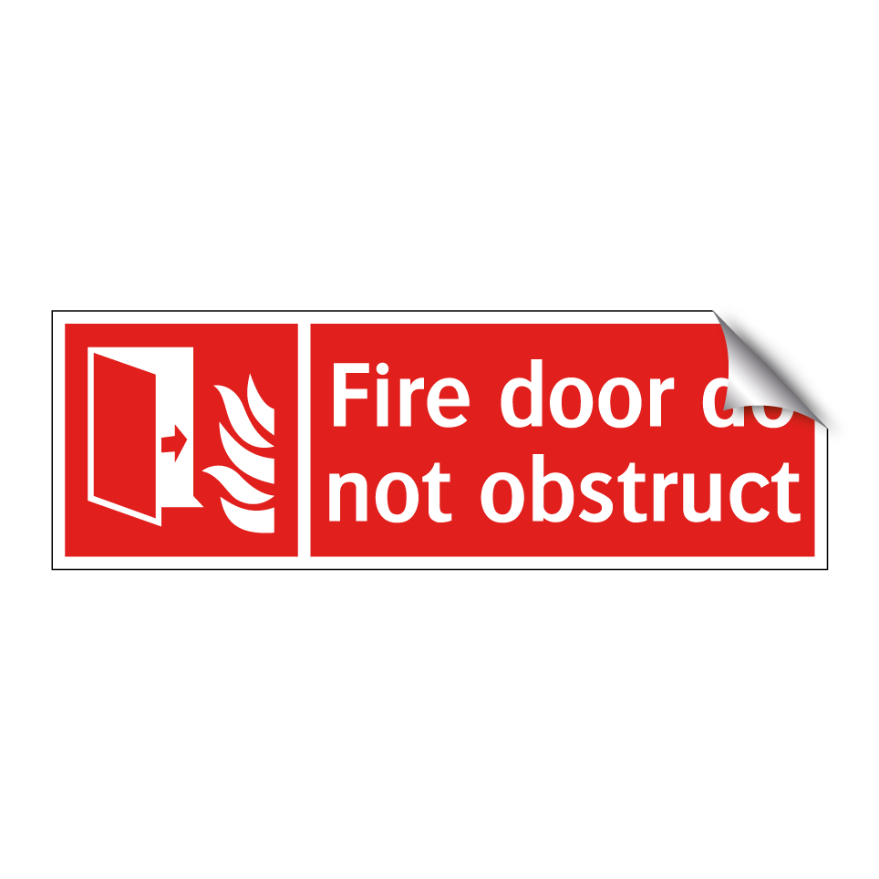 Fire door do not obstruct