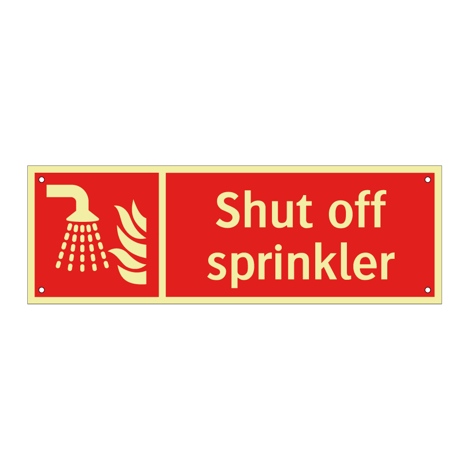 Shut off sprinkler