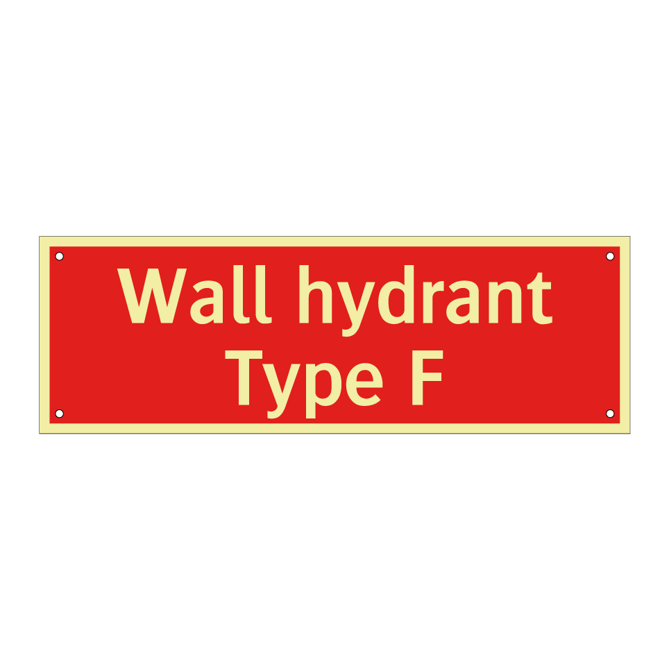 Wall hydrant Type F