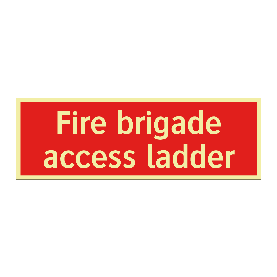 Fire brigade access ladder