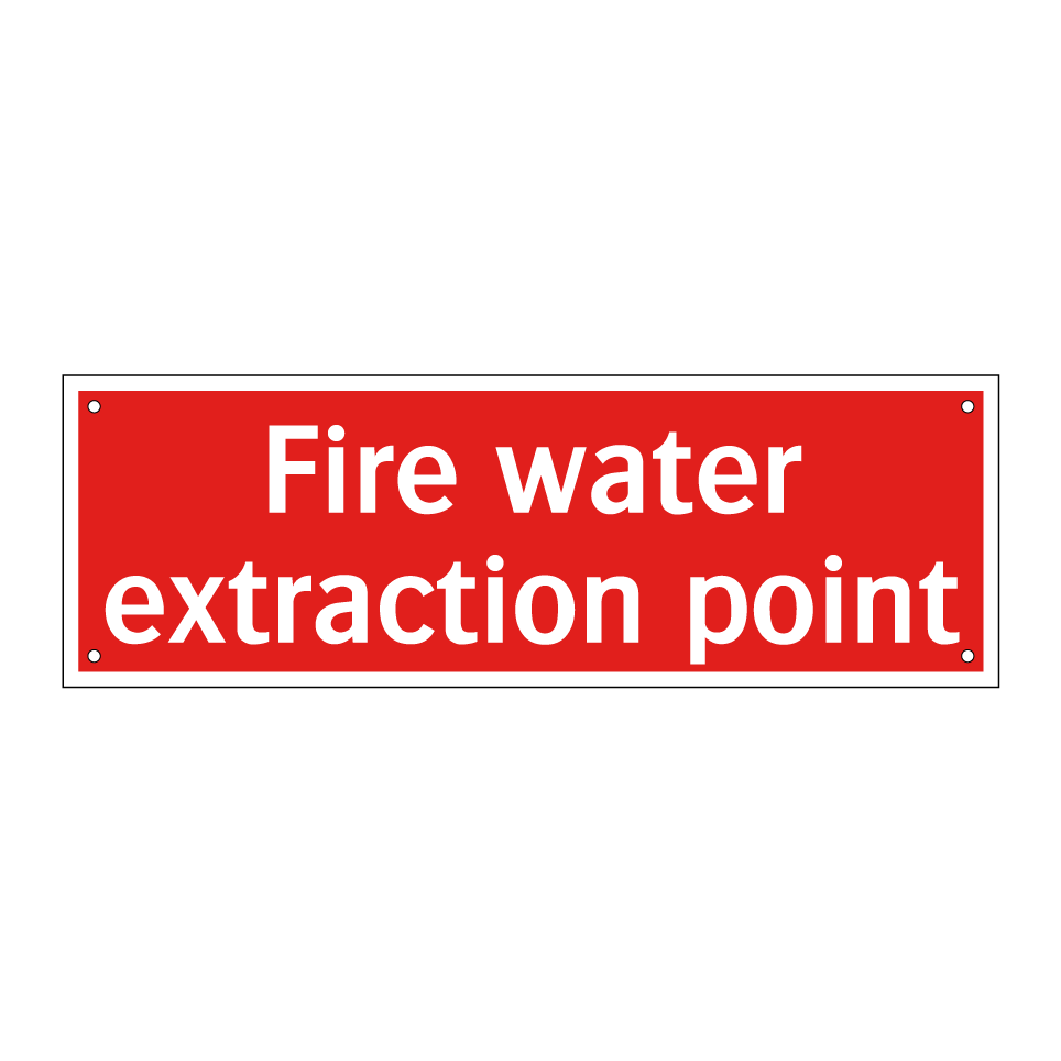 Fire water extraction point