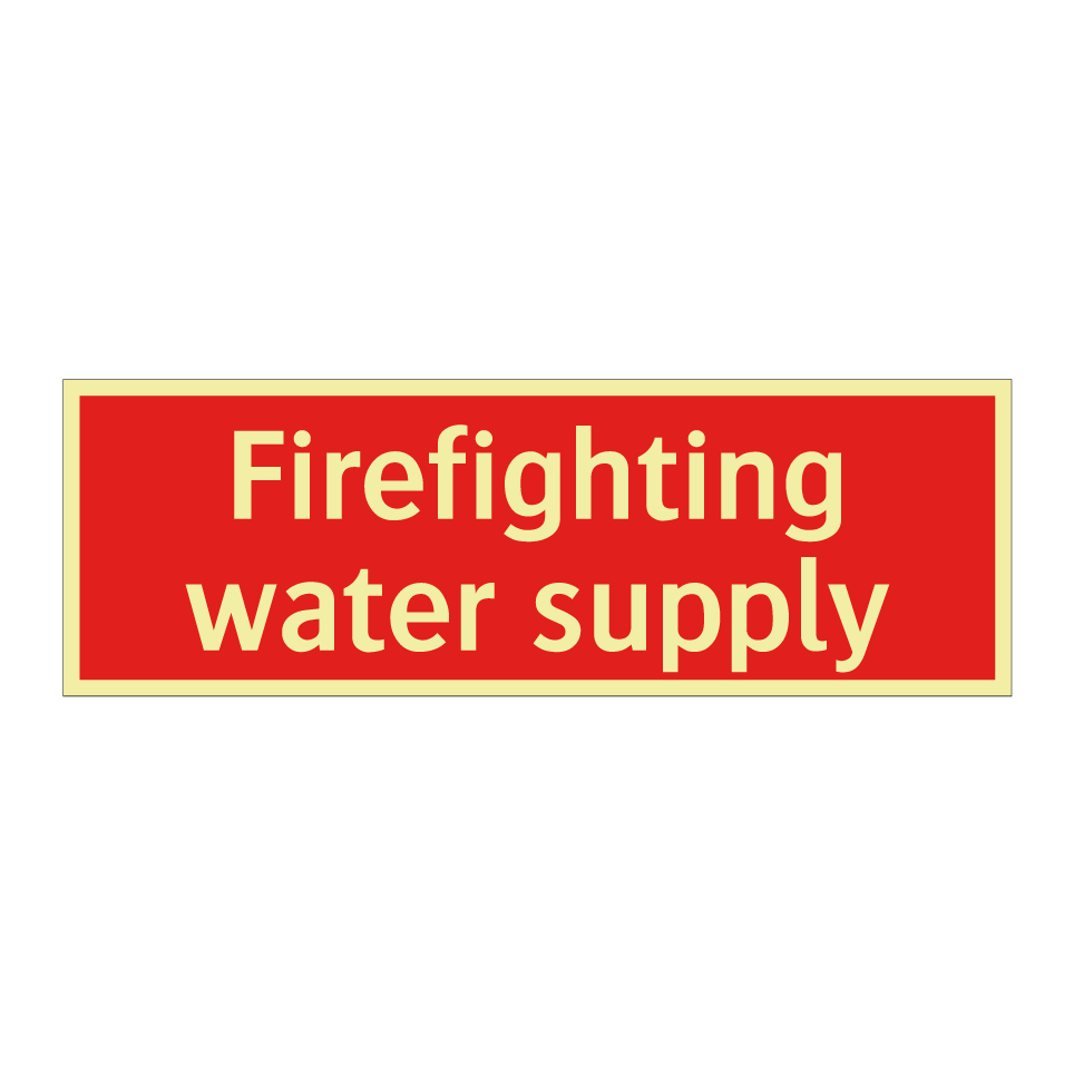 Firefighting water supply