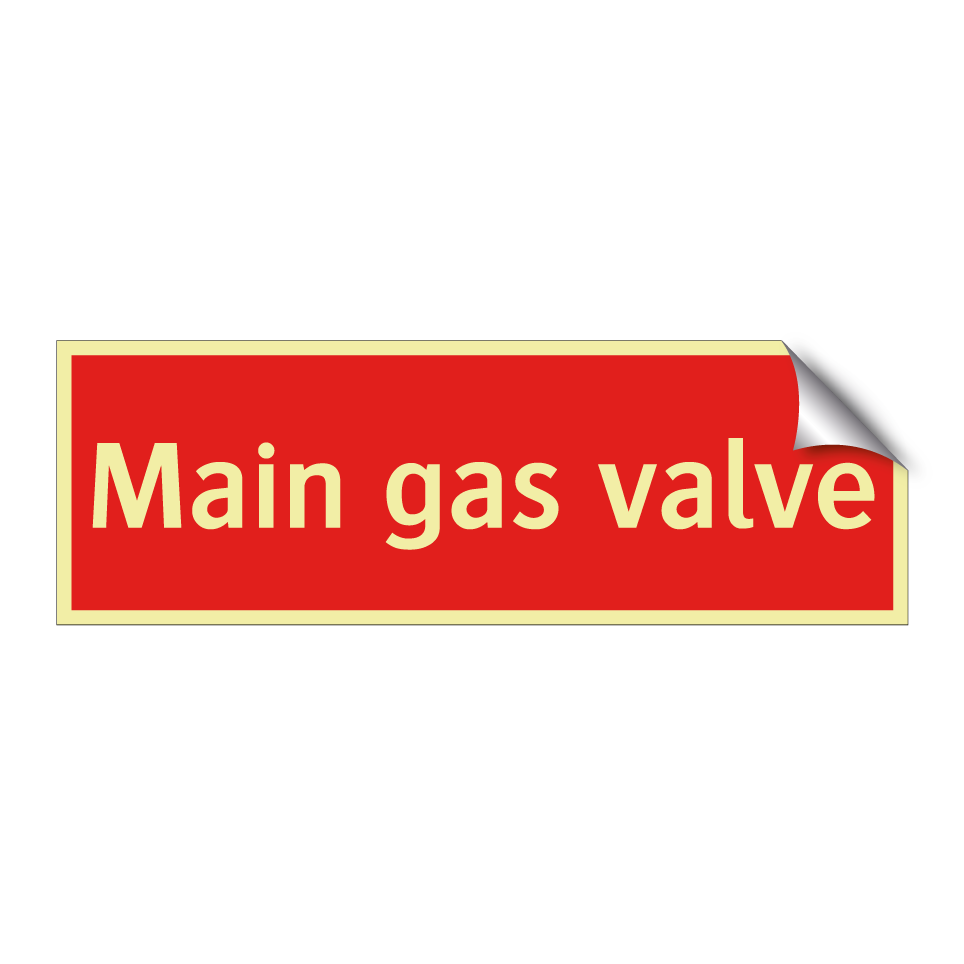 Main gas valve