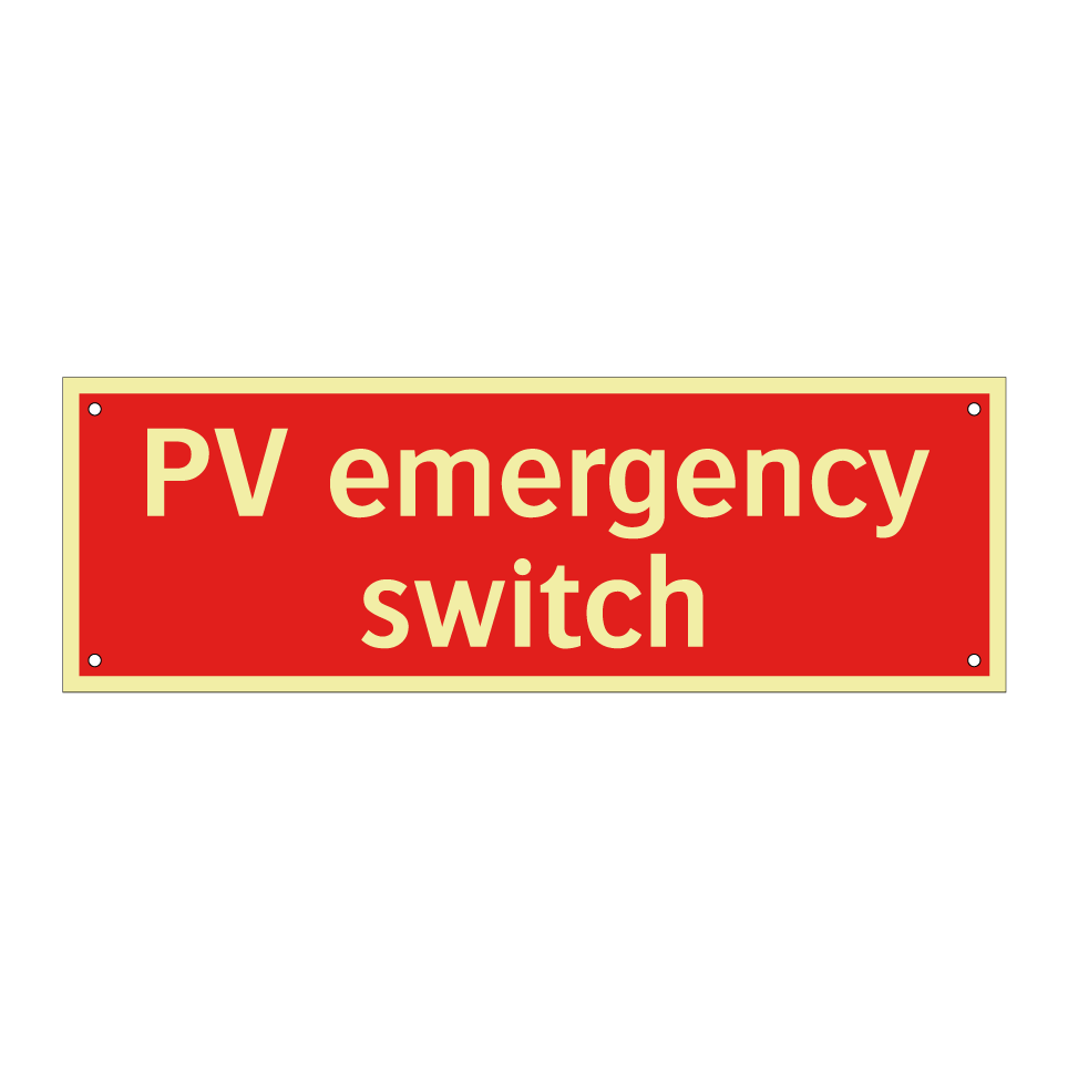 PV emergency switch