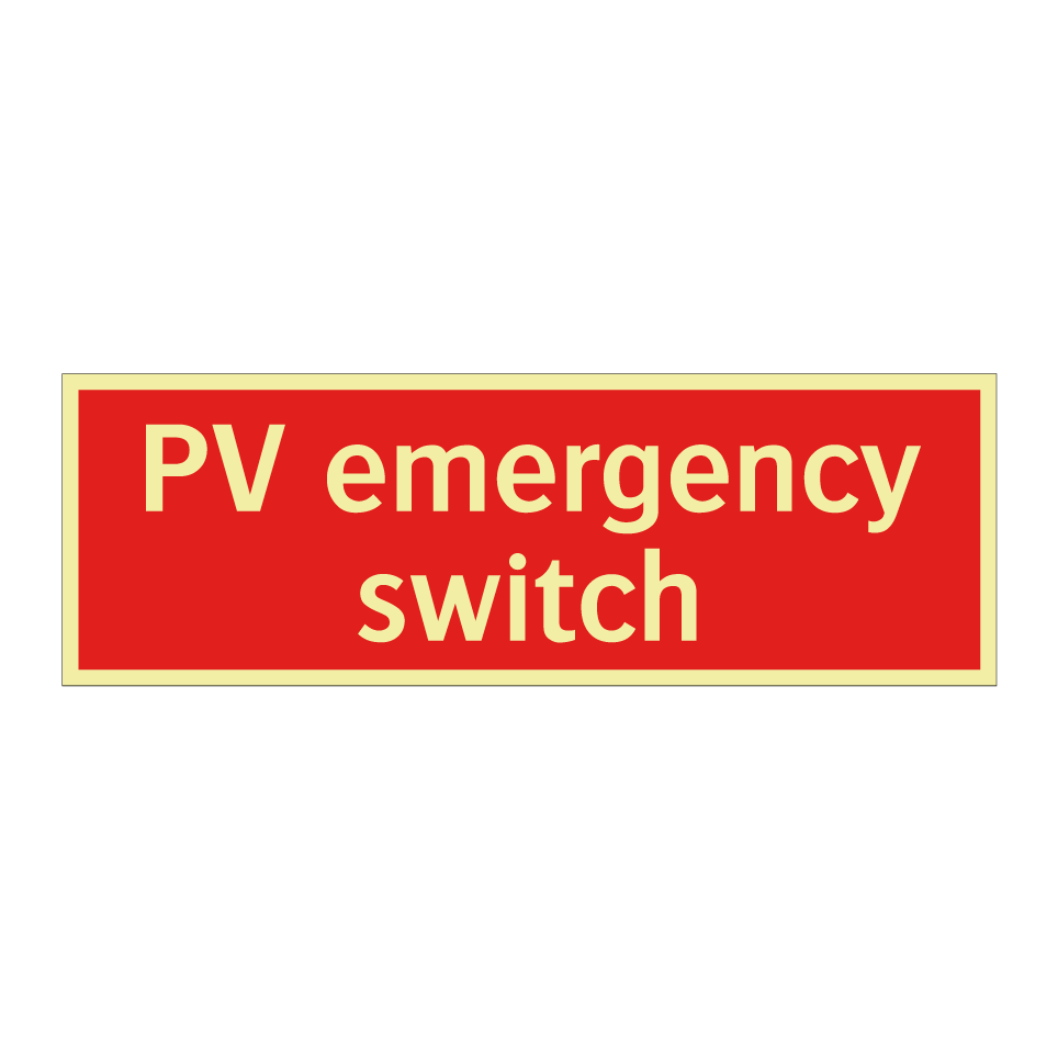 PV emergency switch