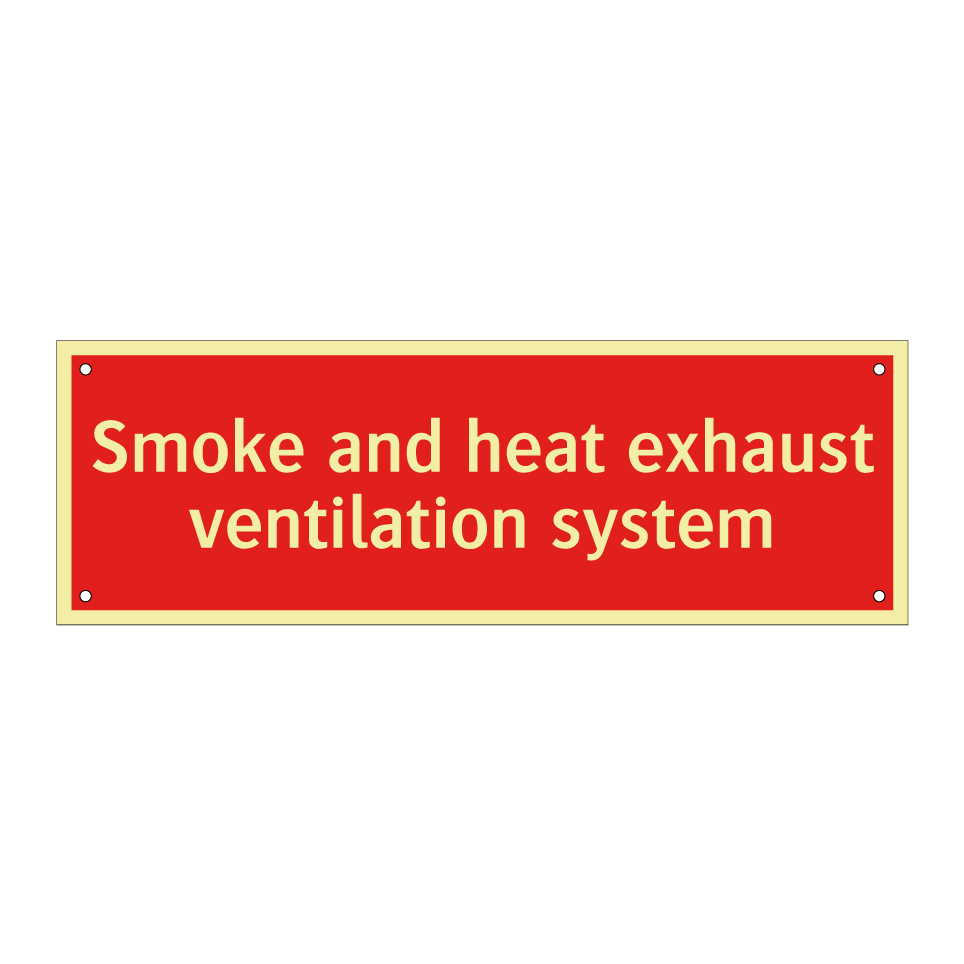 Smoke and heat exhaust ventilation system