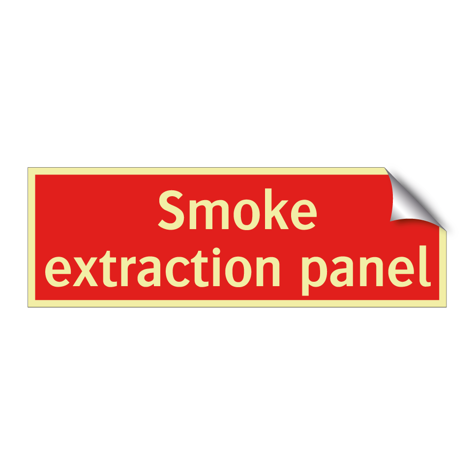 Smoke extraction panel