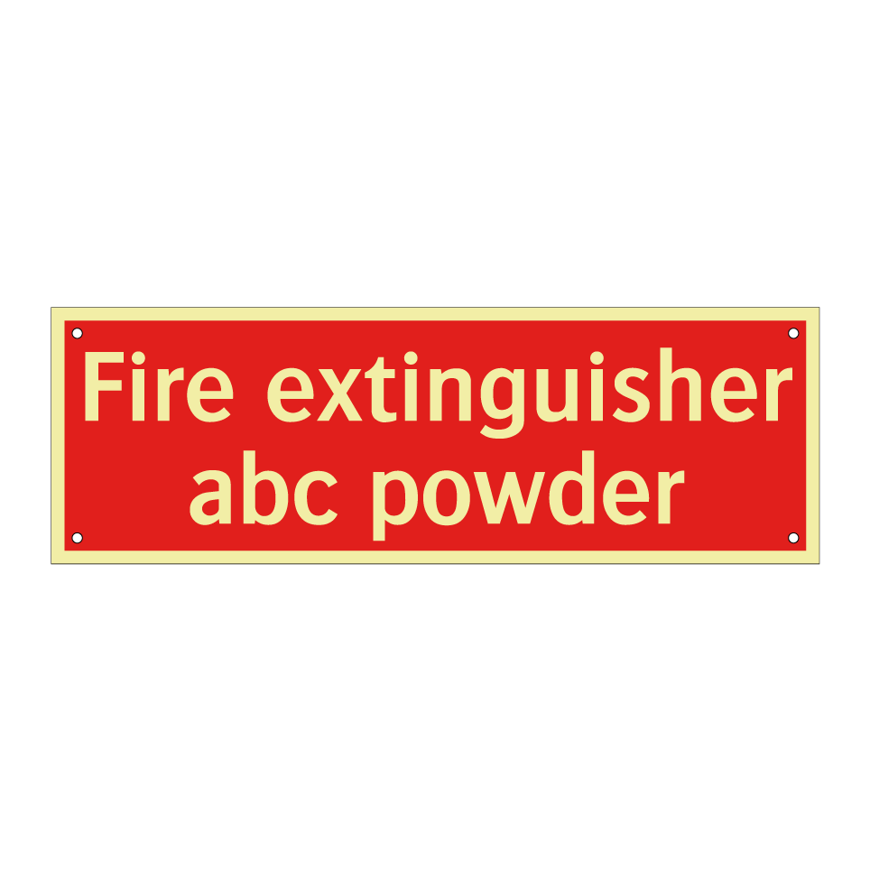 Fire extinguisher abc powder