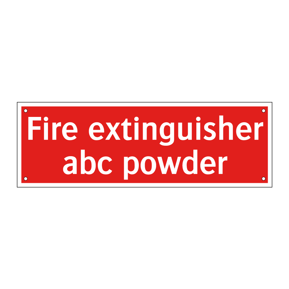 Fire extinguisher abc powder