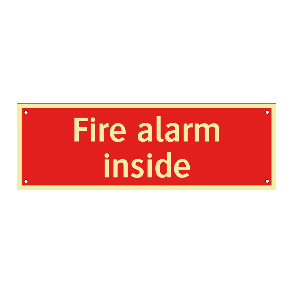 Fire alarm inside