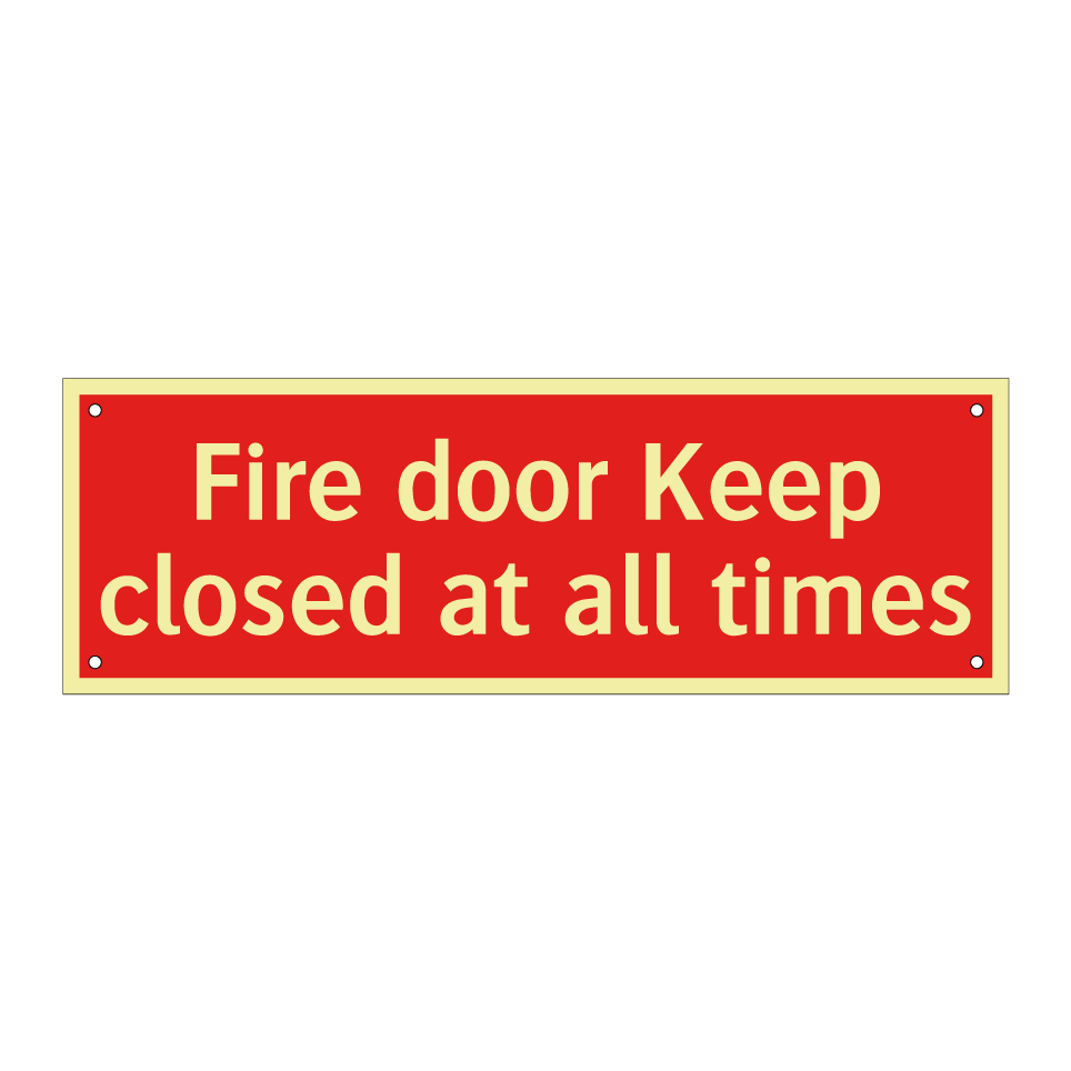 Fire door Keep closed at all times