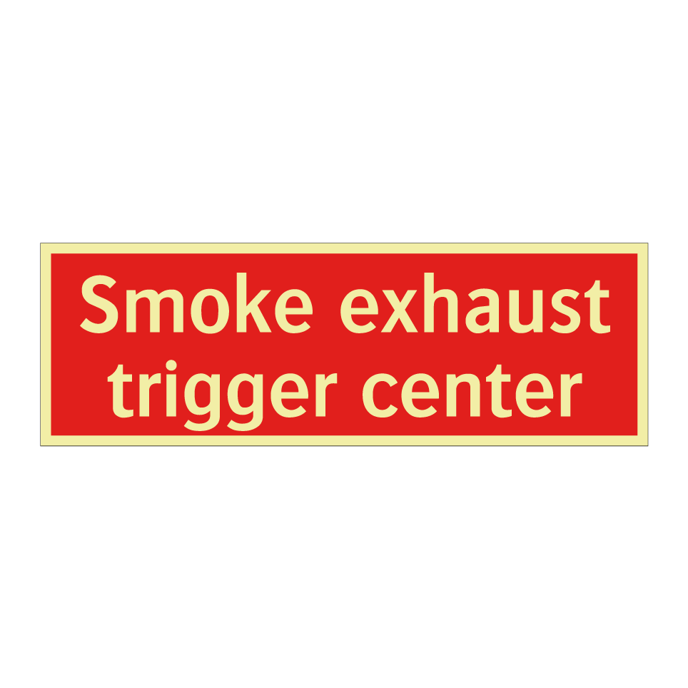 Smoke exhaust trigger center