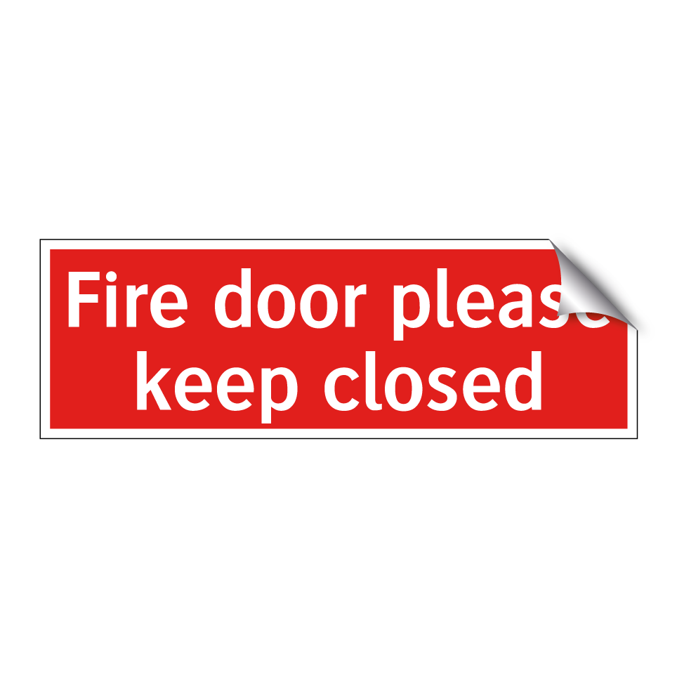 Fire door please keep closed