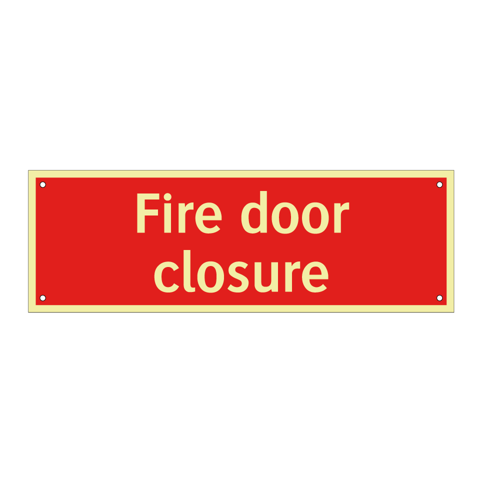 Fire door closure