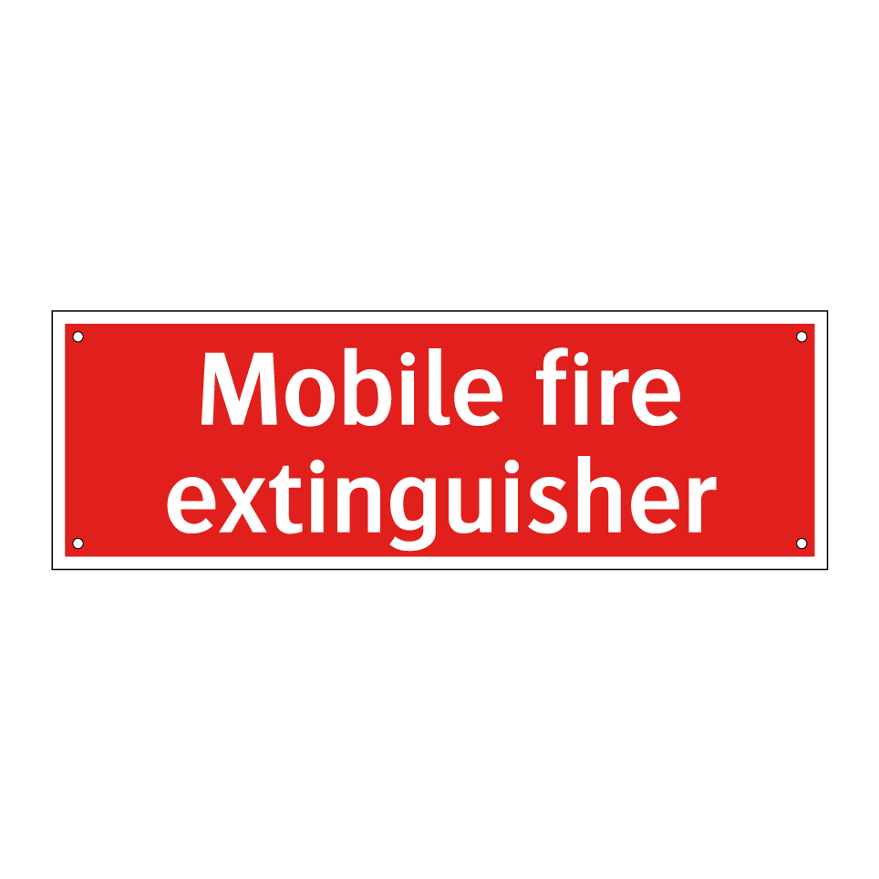 Mobile fire extinguisher