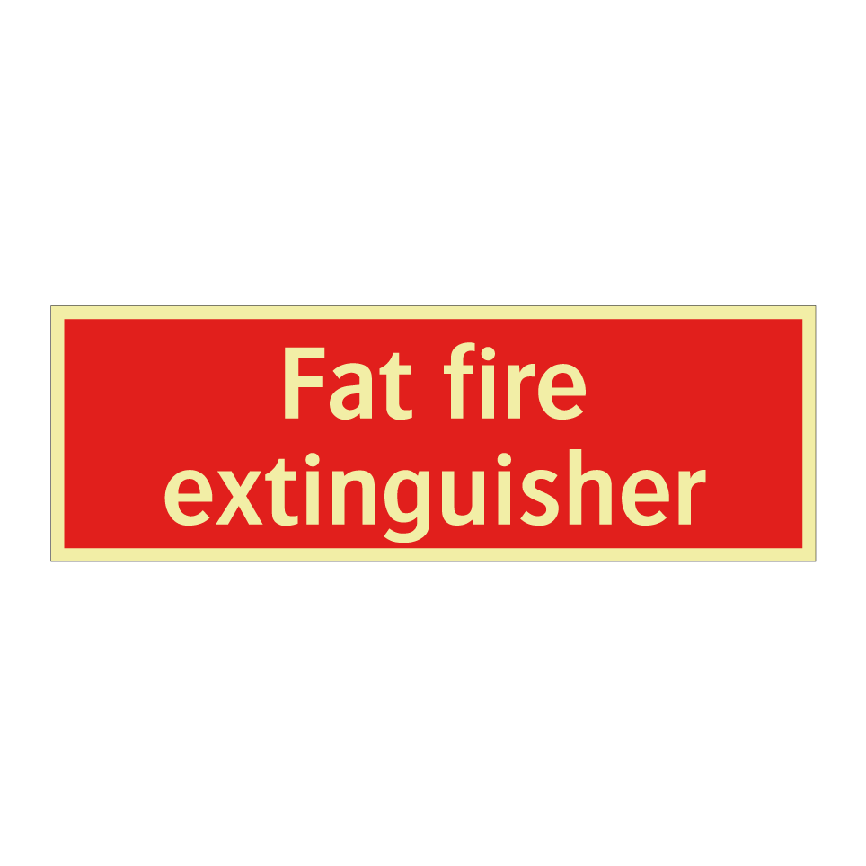 Fat fire extinguisher