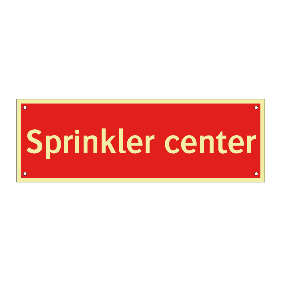 Sprinkler center