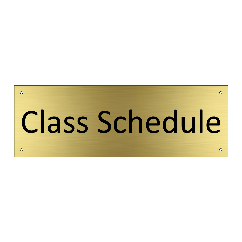 Class Schedule