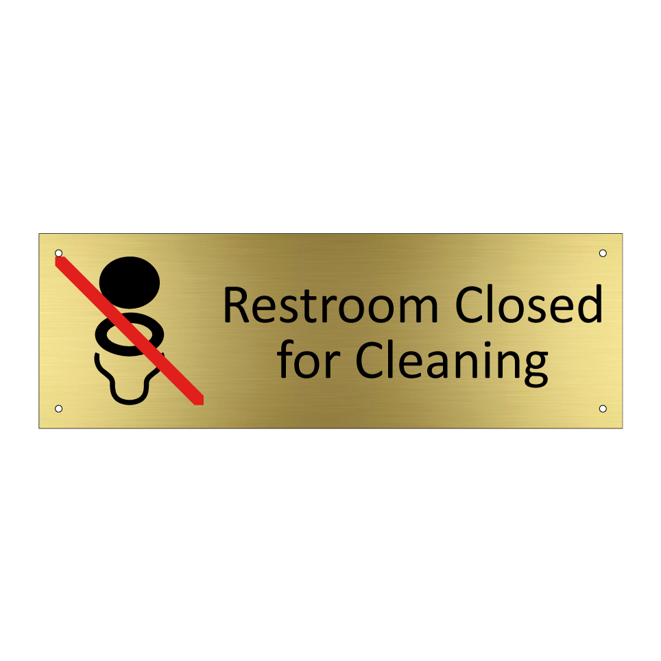 Restroom Closed for Cleaning