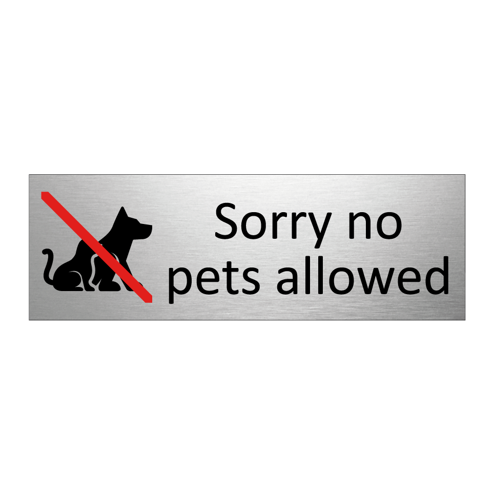 Sorry no pets allowed
