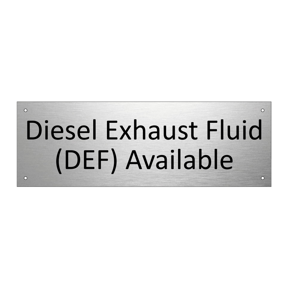 Diesel Exhaust Fluid (DEF) Available