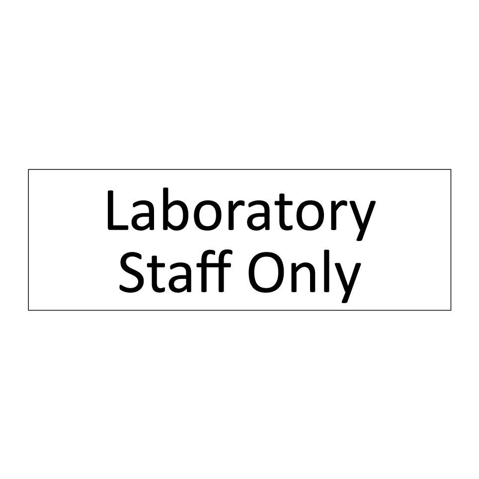 Laboratory Staff Only