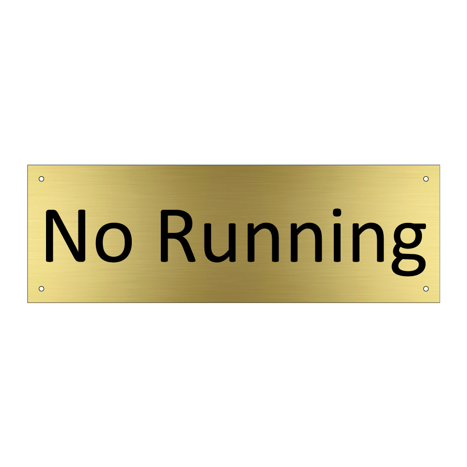 No Running