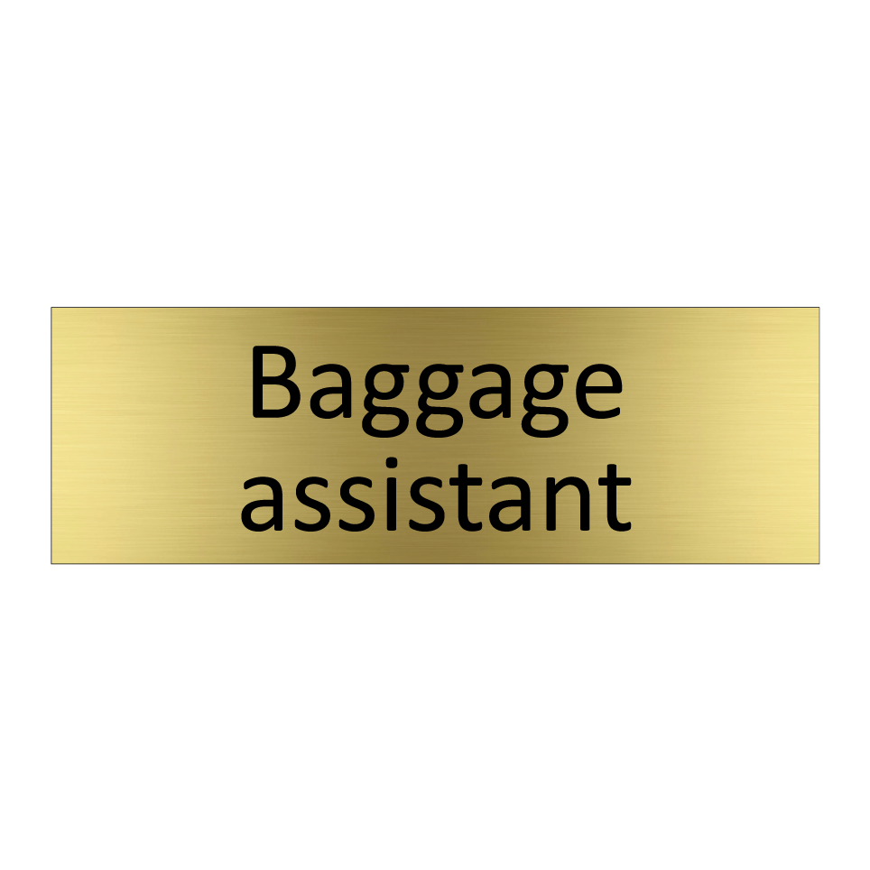 Baggage assistant